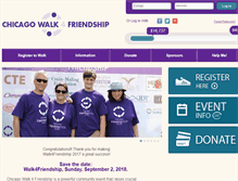 Tablet Screenshot of chicagowalk4friendship.com
